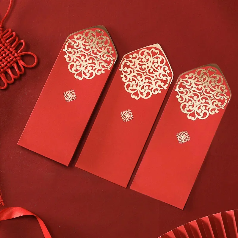 Wedding Envelopes - 10 قطعة المغلفات الحمراء الصينية الذهب