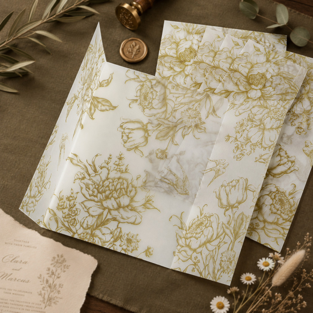 20/50 قطعة من ورق الفيلوم المز - مراجعة Wedding Envelopes وسعره