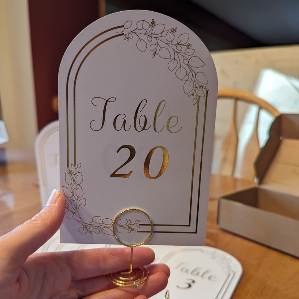 AT19 - أرقام طاولات الزفاف من  - مراجعة Table Number Gold وسعره