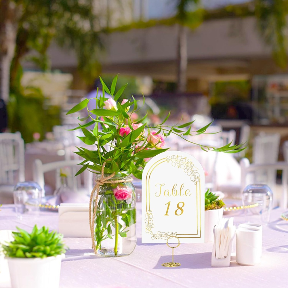 AT19 - أرقام طاولات الزفاف من  - مراجعة Table Number Gold وسعره