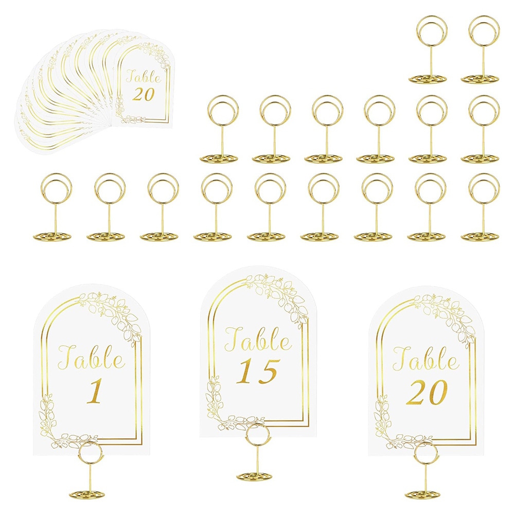 AT19 - أرقام طاولات الزفاف من  - مراجعة Table Number Gold وسعره
