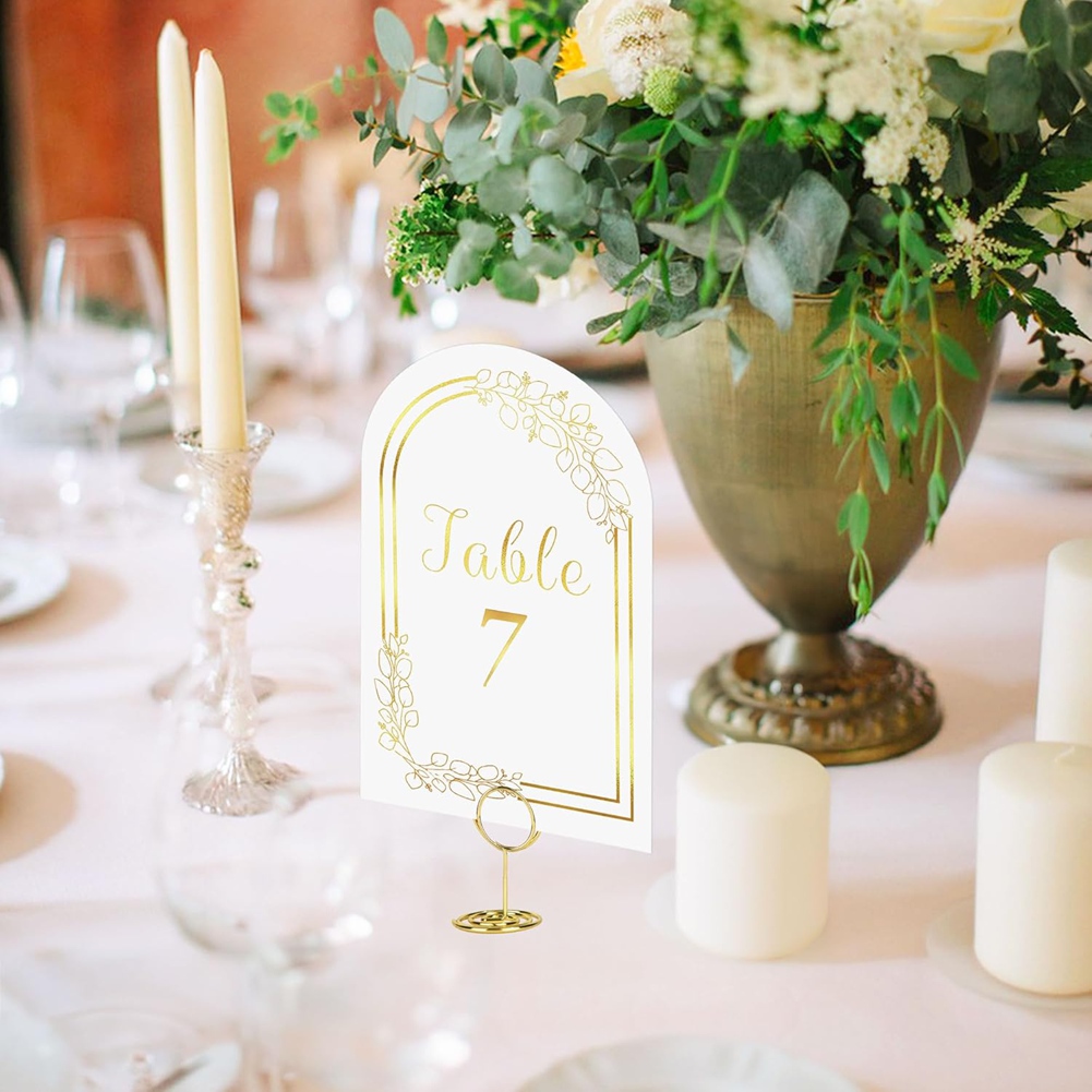 AT19 - أرقام طاولات الزفاف من  - مراجعة Table Number Gold وسعره
