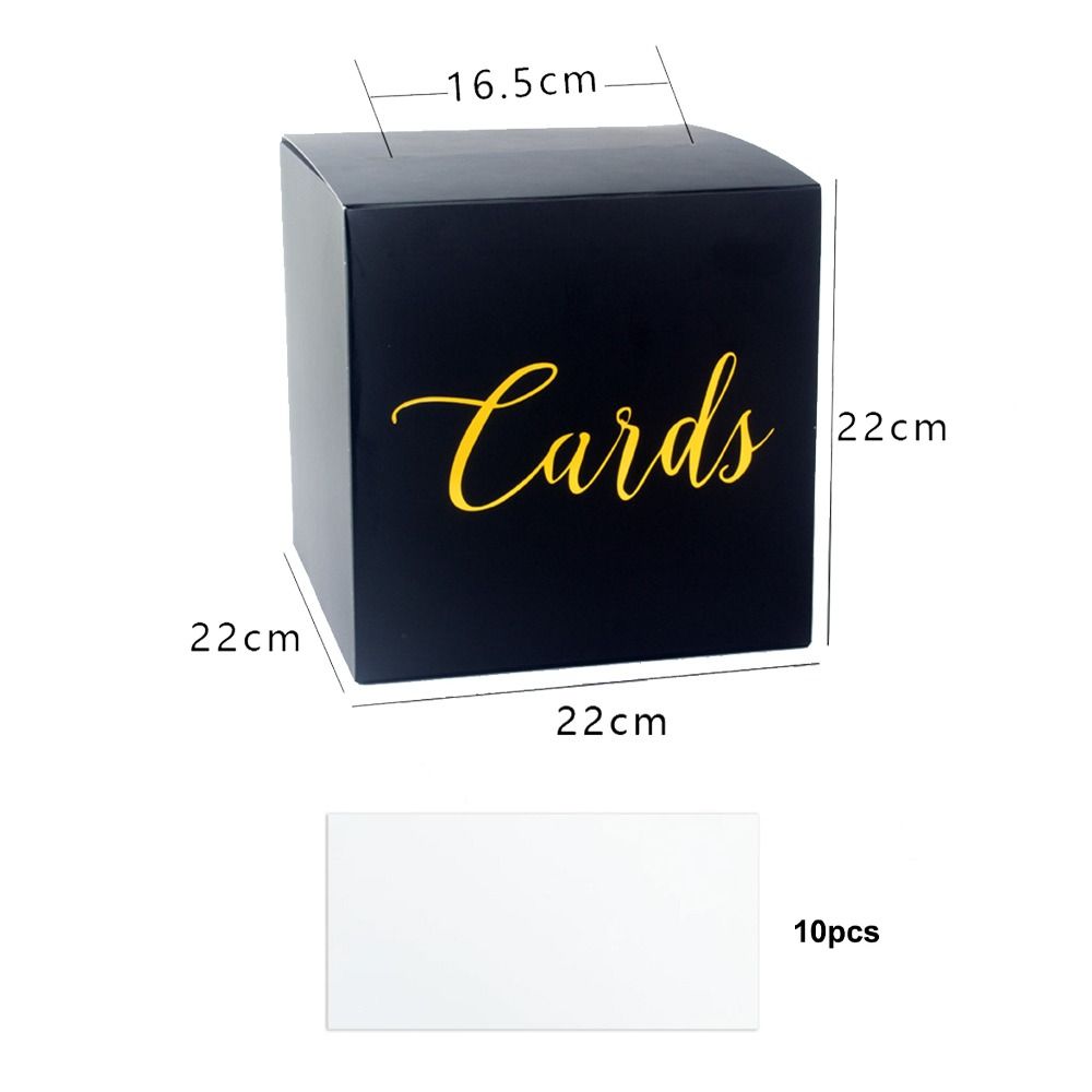 صندوق تخزين أبيض وأسود لبطاقات - مراجعة Wedding Card Box وسعره