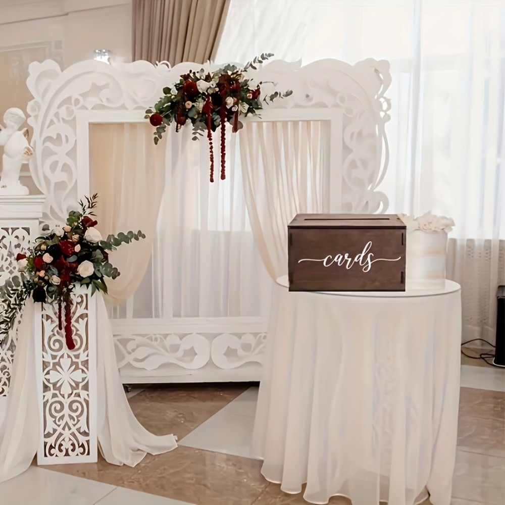 صندوق بطاقات زفاف خشبي جديد مز - مراجعة Wedding Card Box وسعره