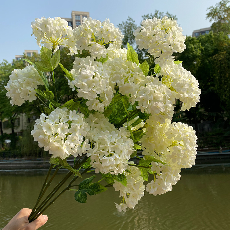 3 قطع من زهور الهيدرانجيا الاص - مراجعة Wedding Decor Supply Store وسعره