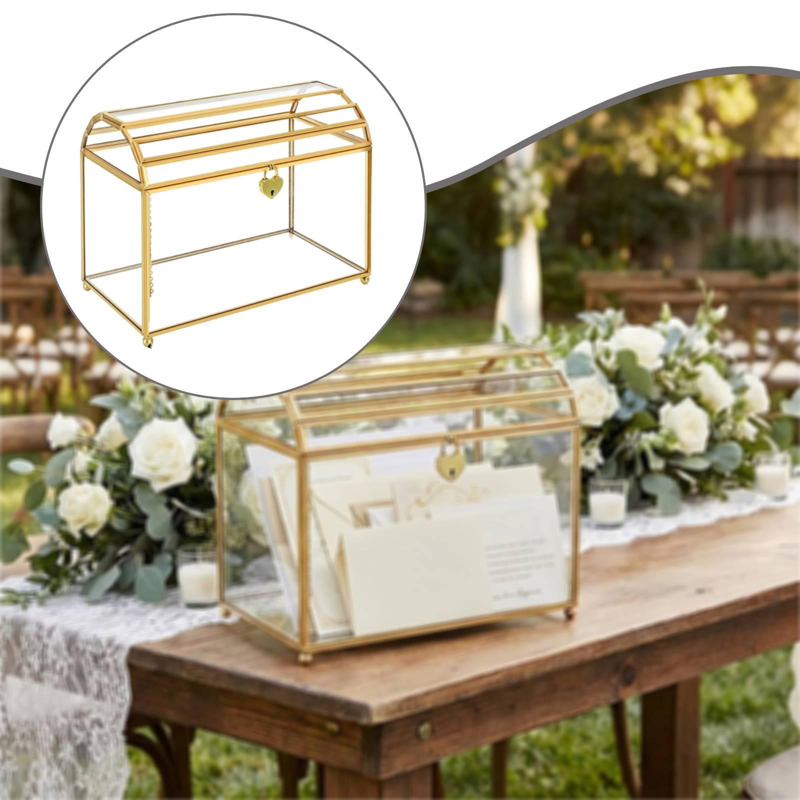 صندوق تخزين زجاجي لبطاقات الزف - مراجعة Wedding Card Box وسعره