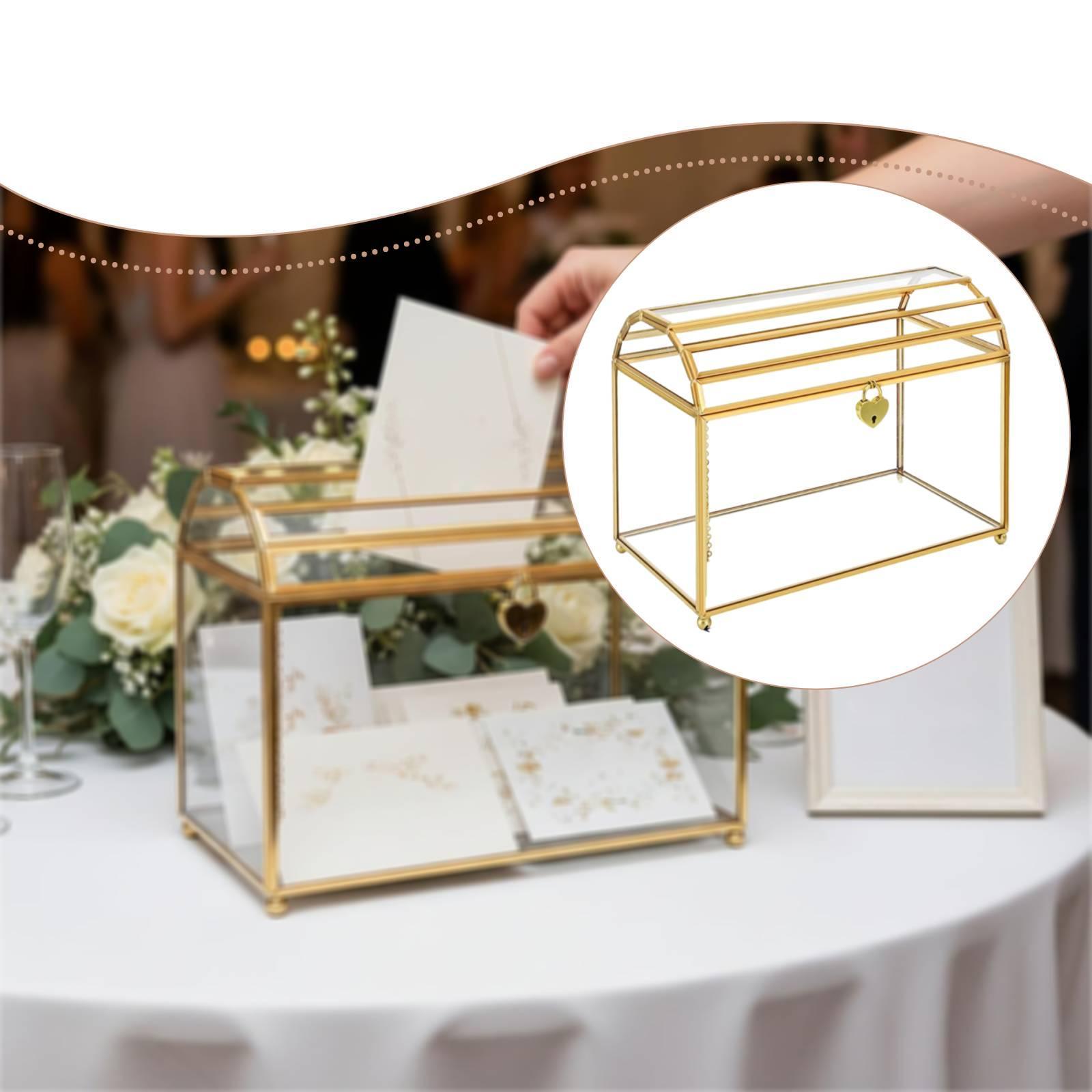 صندوق تخزين زجاجي لبطاقات الزف - مراجعة Wedding Card Box وسعره