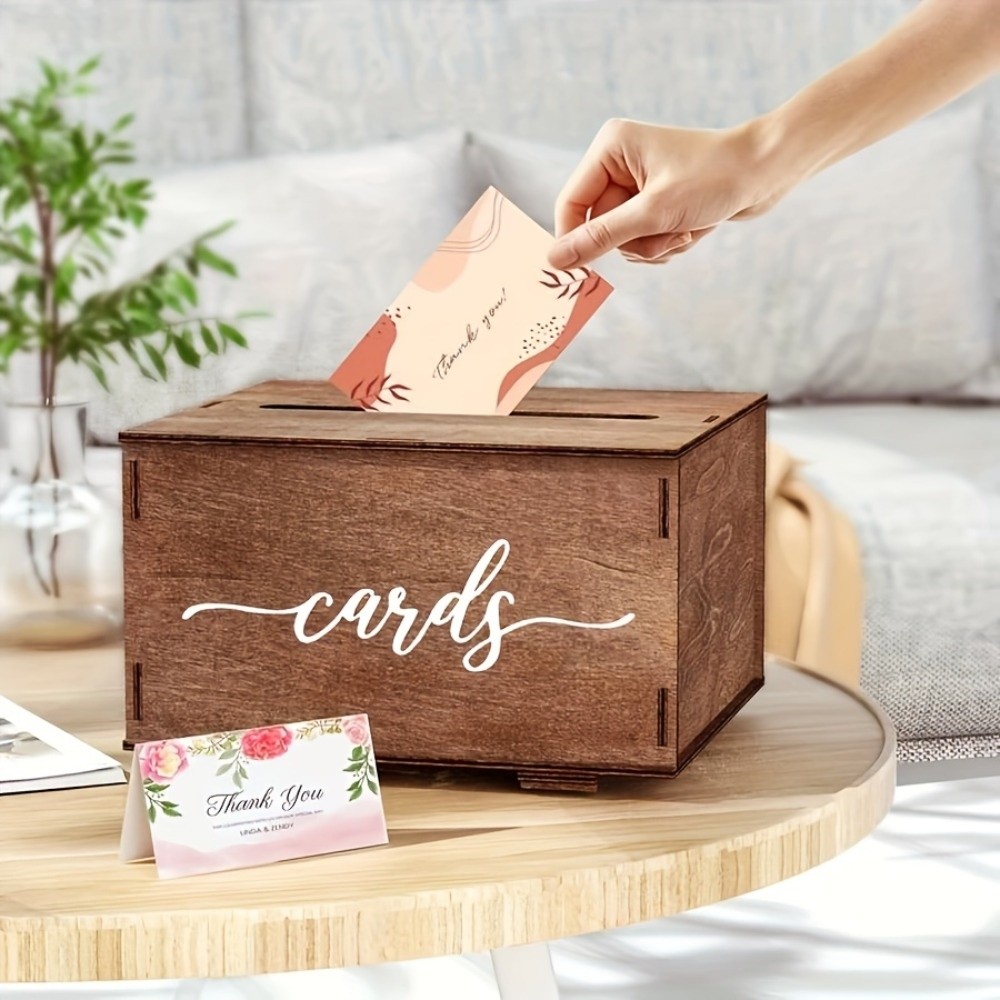 صندوق بطاقات زفاف خشبي جديد مع - مراجعة Wedding Card Box وسعره