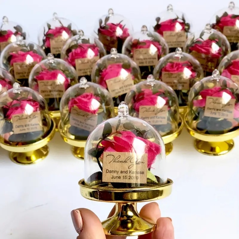 24 قطعة من علب الحلوى البلاستي - مراجعة Wedding Decor Supply Store وسعره