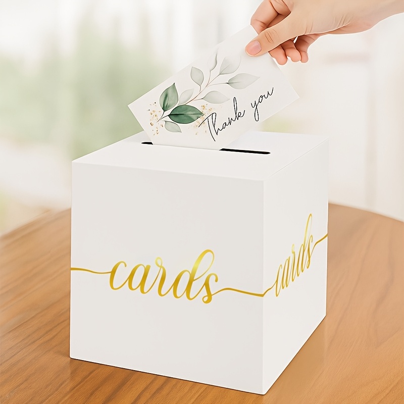4 قطع من بطاقات الزفاف البيضاء - مراجعة Wedding Card Box وسعره