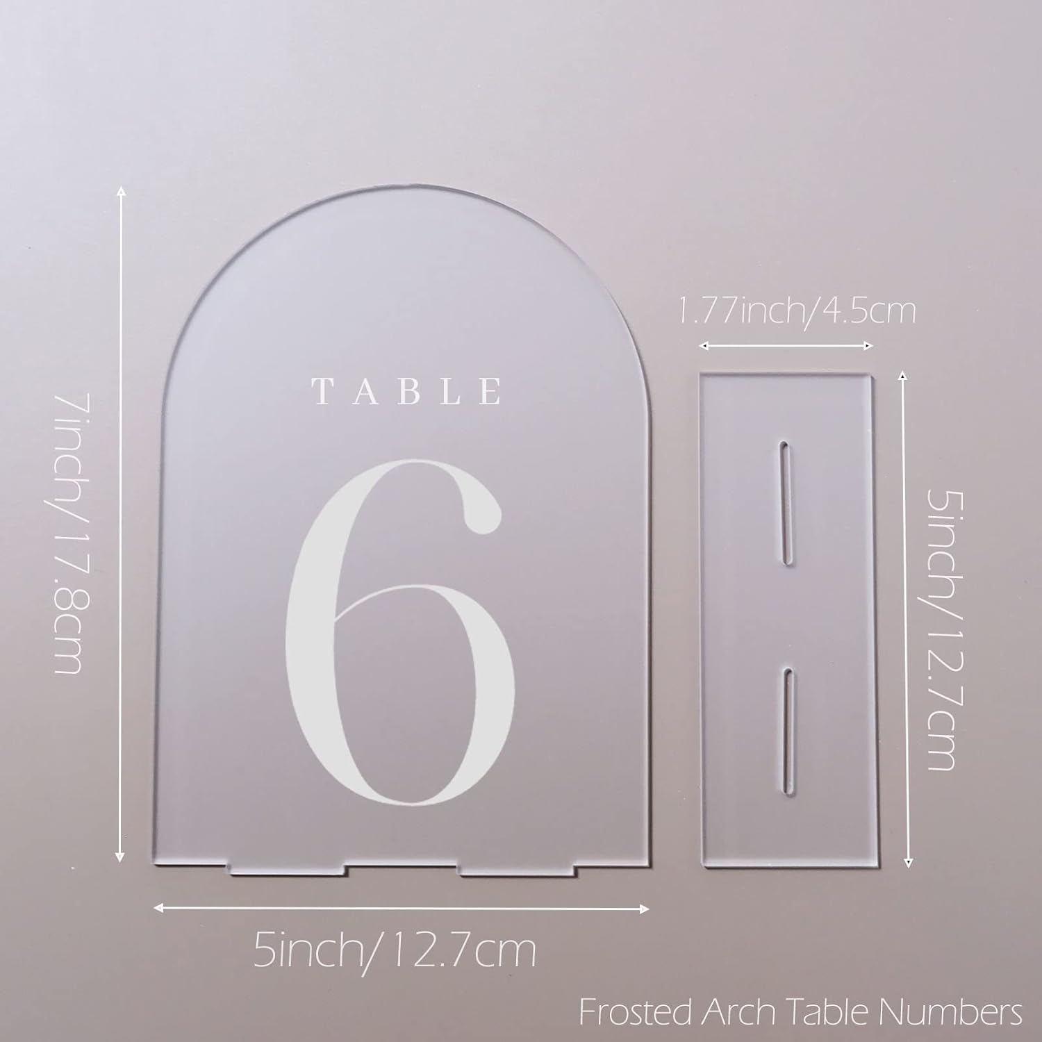 أرقام طاولات أكريليك على شكل ق - مراجعة Table Number Gold وسعره